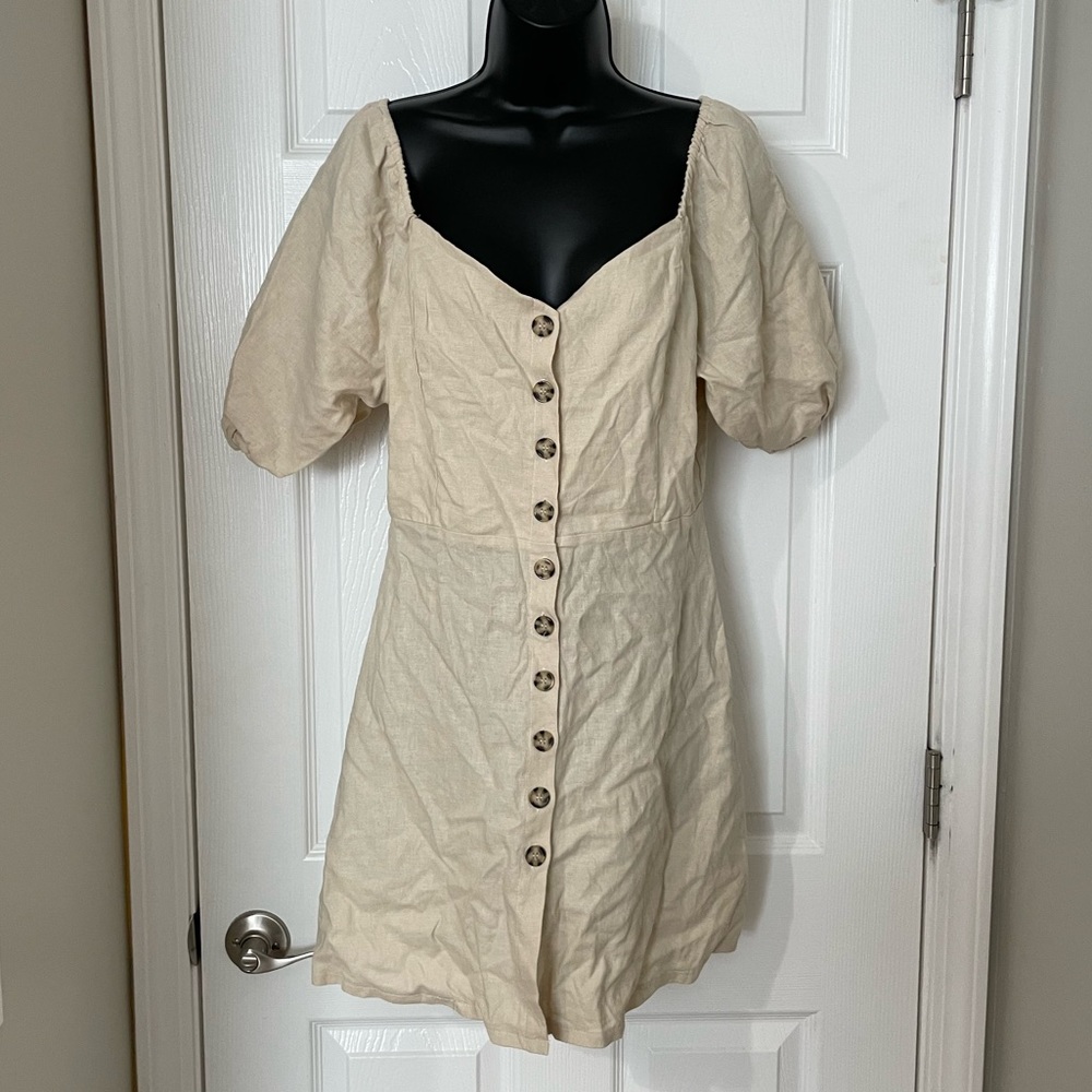 NWT Lush Tan Dress